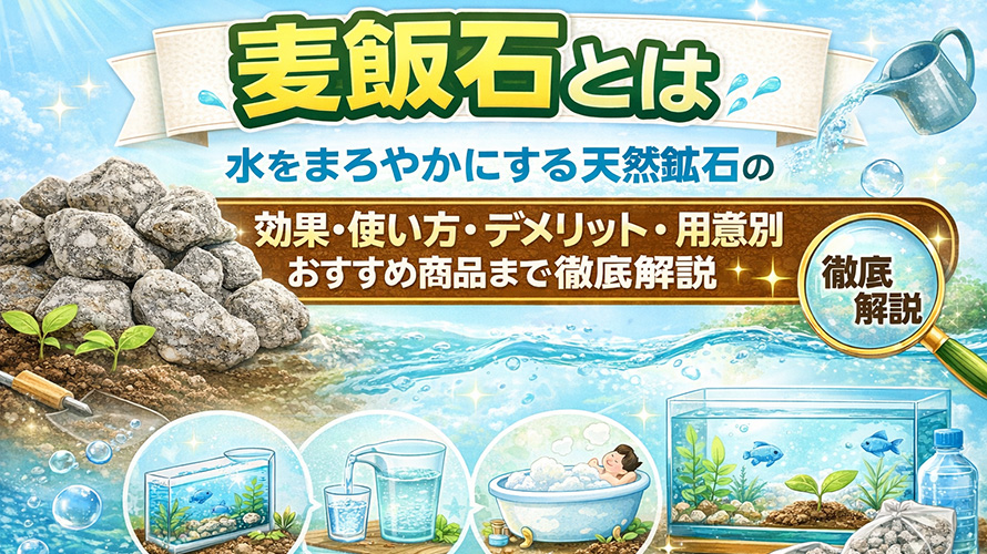 麦飯石とは｜水をまろやかにする天然鉱石の効果・使い方・デメリット・用途別おすすめ商品まで徹底解説
