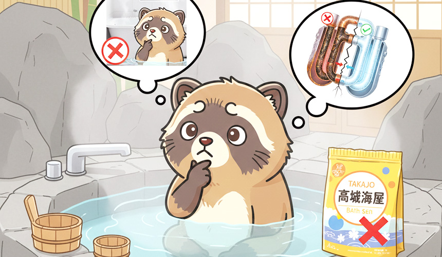 バスソルト 追い焚きして しまっ た