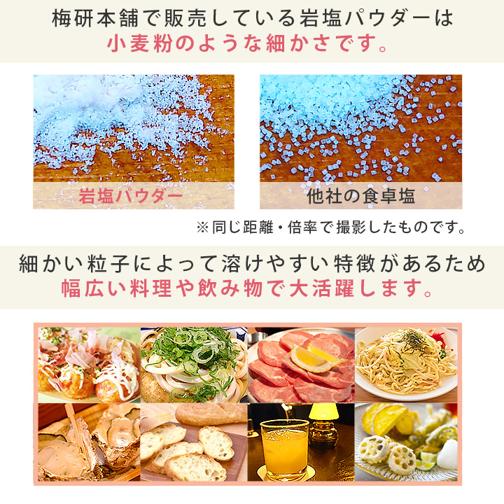 梅研本舗の岩塩スパイスボトル