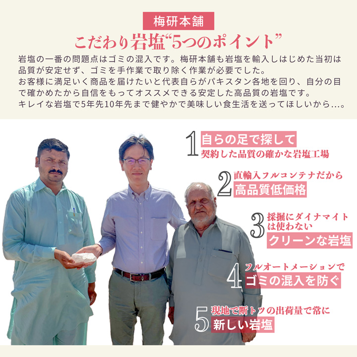 梅研本舗の岩塩スパイスボトル