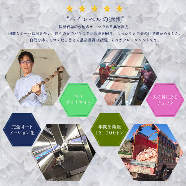 高級岩塩のクレールソルト