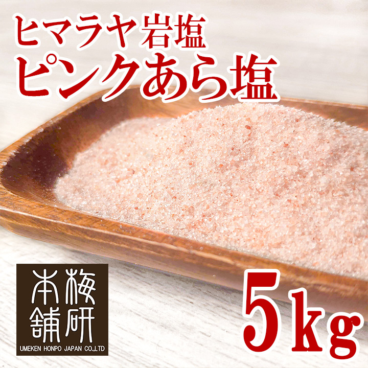 食用】ヒマラヤ岩塩 ピンクソルト ピンク あら塩 5kg