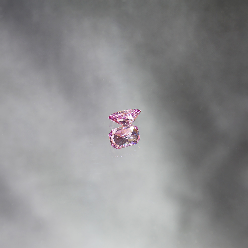 宝石 ピンクサファイア ルース 1.02ct 約6.84×約4.64×約3.47mm